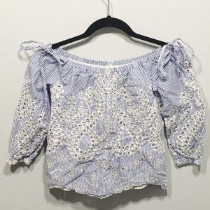 Express Light Blue Blouse Size XS